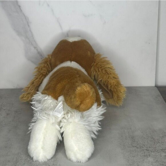 Animal Alley Brown & White Floppy-Eared Plush Dog Toy 15" By Toys R Us Soft Fuzz - Picture 15 of 16